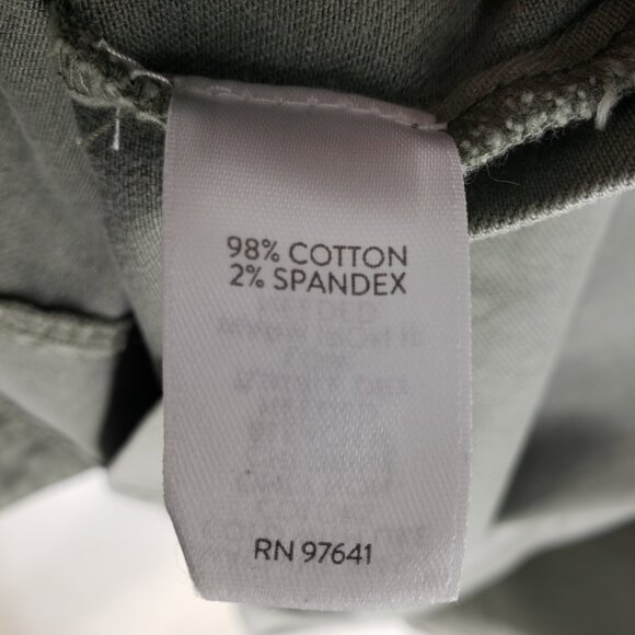 J. Jill Tahoe Denim Long Utility Jacket LP Women's Button Down Cotton Sage Green - Picture 11 of 11